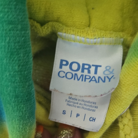 Port Authority Multicolor Tie-Dye Hoodie-Small s9 - Picture 4 of 10